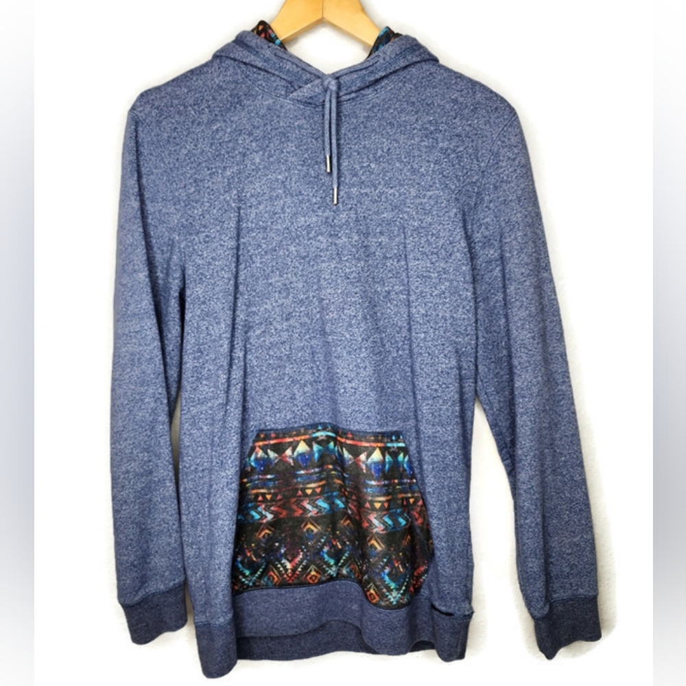 On The Byas Blue Pullover Hoodie Size S